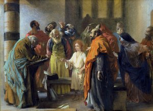 Zwölfjähriger Jesus im Tempel, 1851